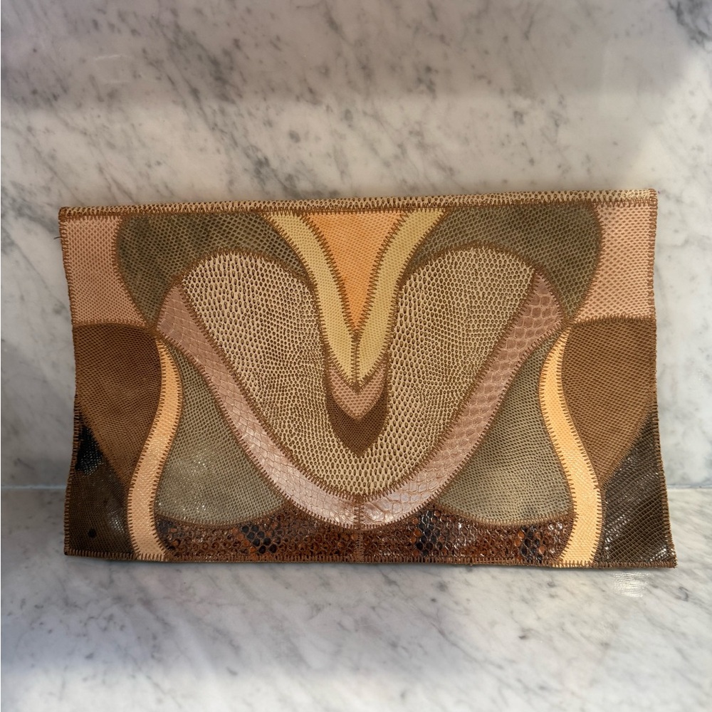 Neutral Multi-Tone Women’s Clutch Bag